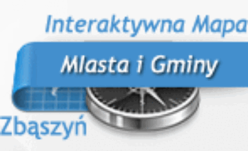 Logotyp z napisem Interaktywna Mapa Miasta i Gminy Zbąszyń